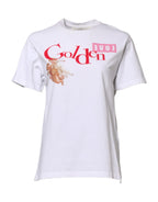 Golden Goose White Printed Round Neck T-shirt - Zeiniez