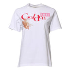 Golden Goose White Printed Round Neck T-shirt - Zeiniez