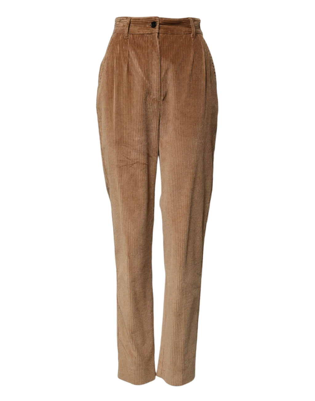 Dolce & Gabbana Brown Cotton Corduroy Tapered Pants - Zeiniez