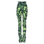 Dolce & Gabbana Green Color Splash High Waist Denim Jeans - Zeiniez