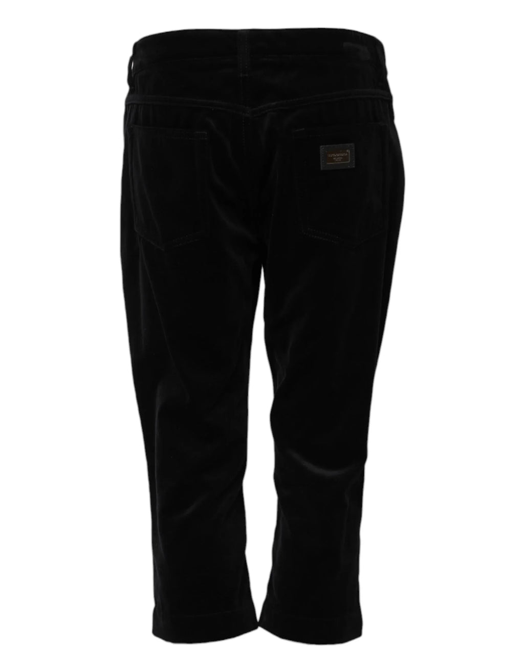 Dolce & Gabbana Black Cotton Skinny Capri Cropped Denim Jeans - Zeiniez