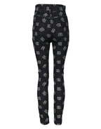 Dolce & Gabbana Black DG Logo High Waist Skinny Denim Jeans - Zeiniez