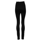 Dolce & Gabbana Black Nylon High Waist Skinny Leggings Pants - Zeiniez