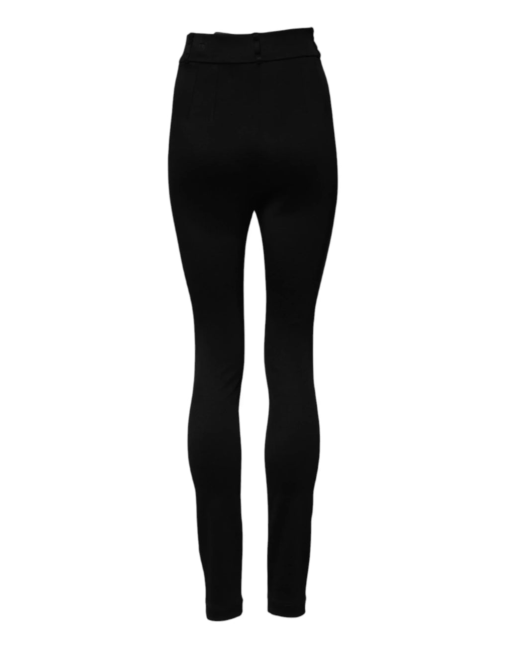 Dolce & Gabbana Black Nylon High Waist Skinny Leggings Pants - Zeiniez
