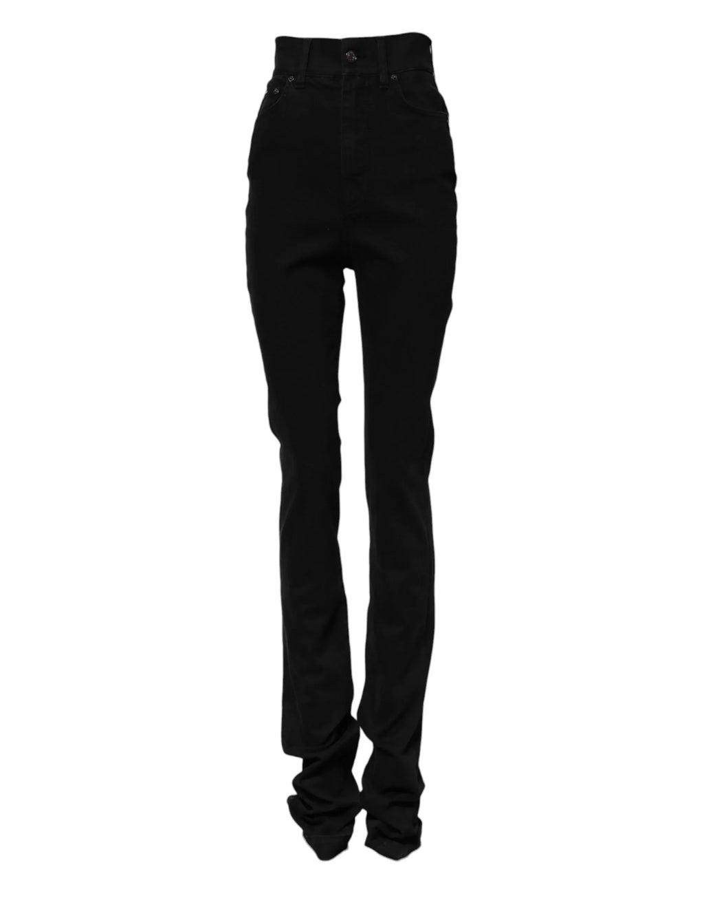Dolce & Gabbana Black Cotton High Waist Skinny Denim Jeans - Zeiniez
