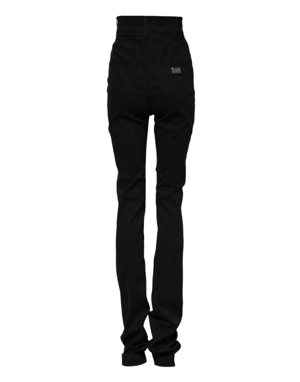 Dolce & Gabbana Black Cotton High Waist Skinny Denim Jeans - Zeiniez
