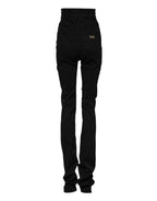 Dolce & Gabbana Black Cotton High Waist Skinny Denim Jeans - Zeiniez