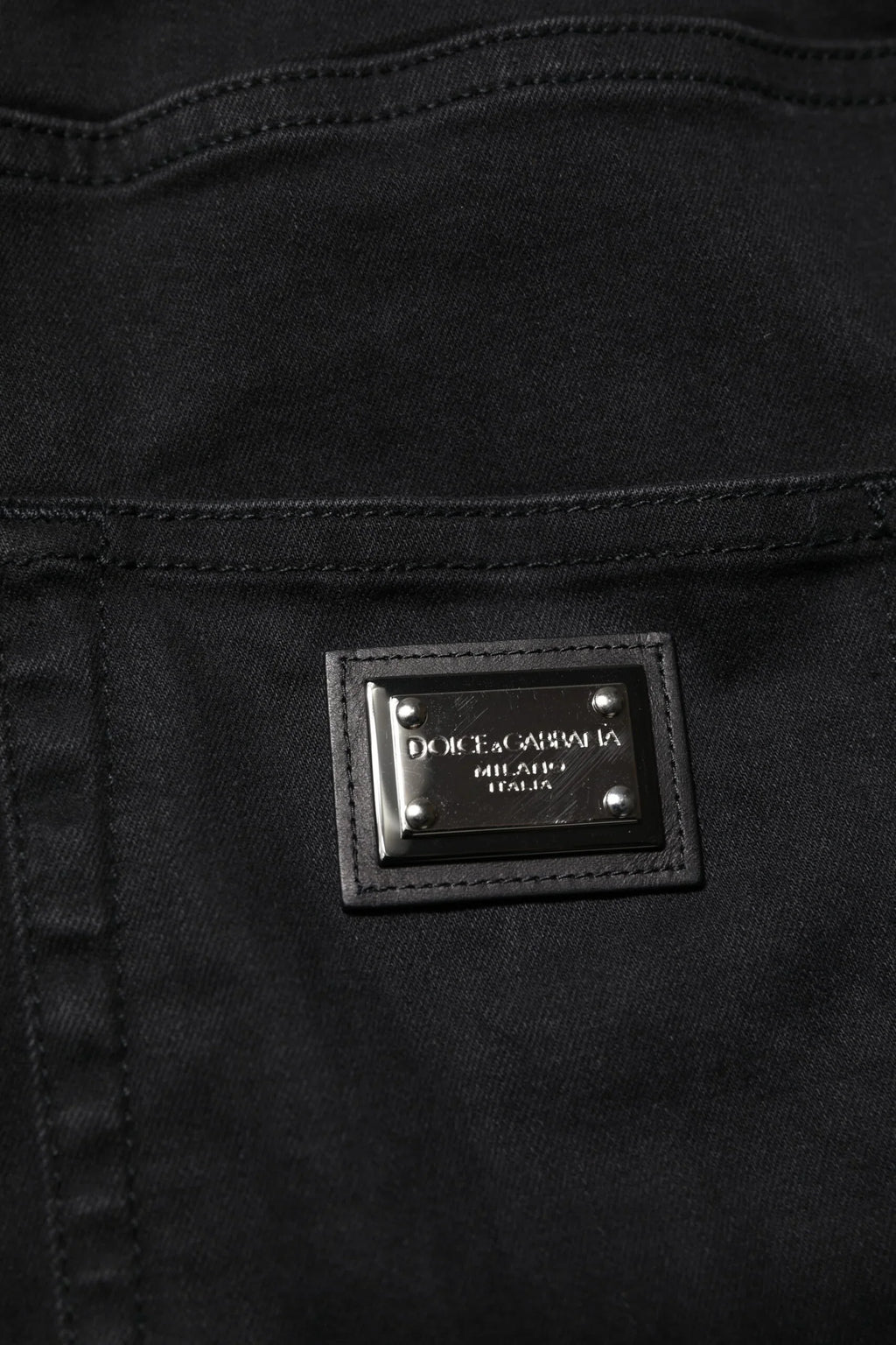 Dolce & Gabbana Black Cotton High Waist Skinny Denim Jeans - Zeiniez