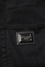 Dolce & Gabbana Black Cotton High Waist Skinny Denim Jeans - Zeiniez