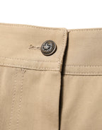 Dolce & Gabbana Beige Mid Waist Cargo Tapered Pants - Zeiniez