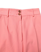 Dolce & Gabbana Pink High Waist Tapered Dress Pants