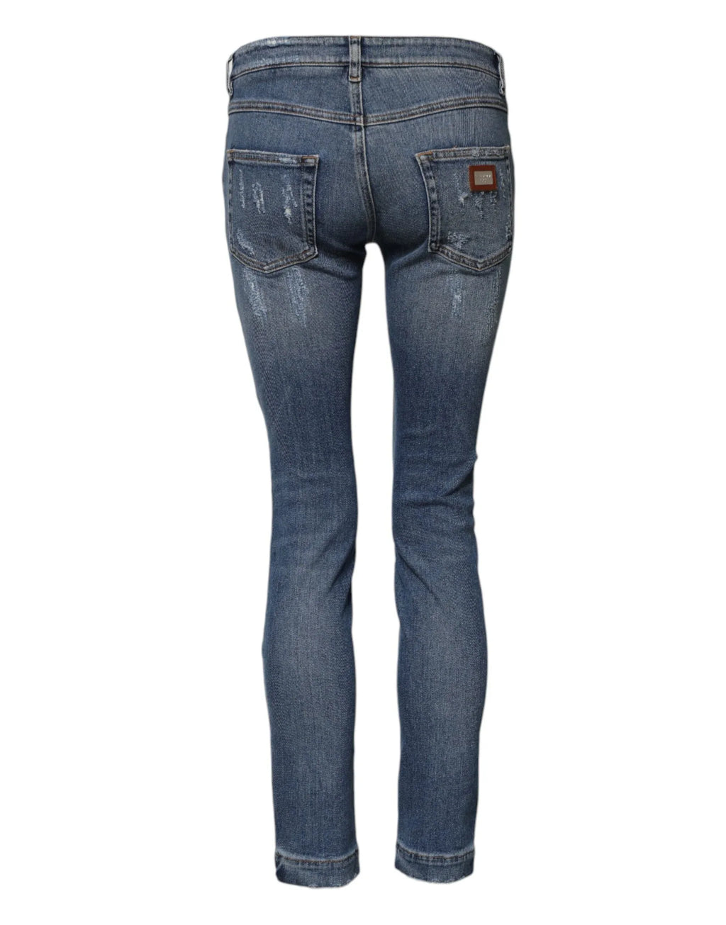 Dolce & Gabbana Blue PRETTY Tattered Skinny Denim Jeans - Zeiniez