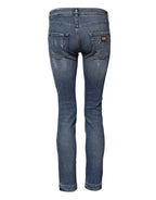 Dolce & Gabbana Blue PRETTY Tattered Skinny Denim Jeans - Zeiniez
