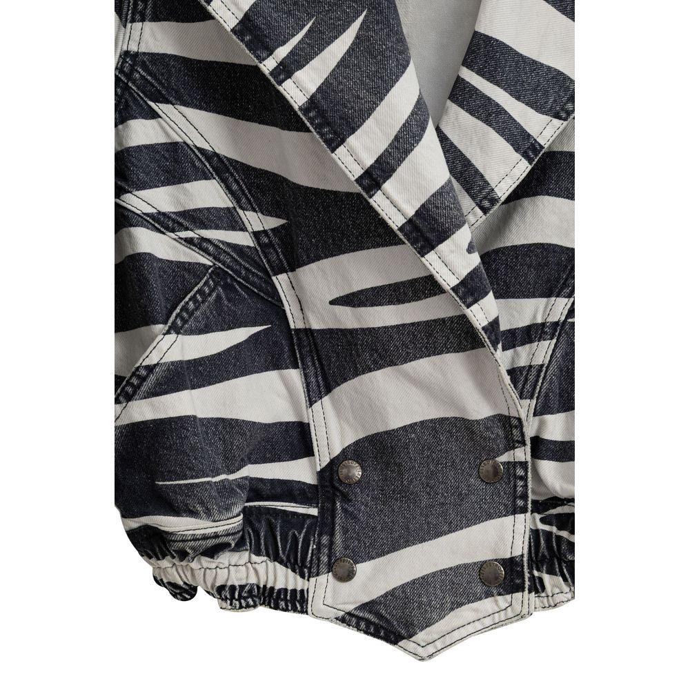 Retrofête Black And White Cotton Blazer - Zeiniez