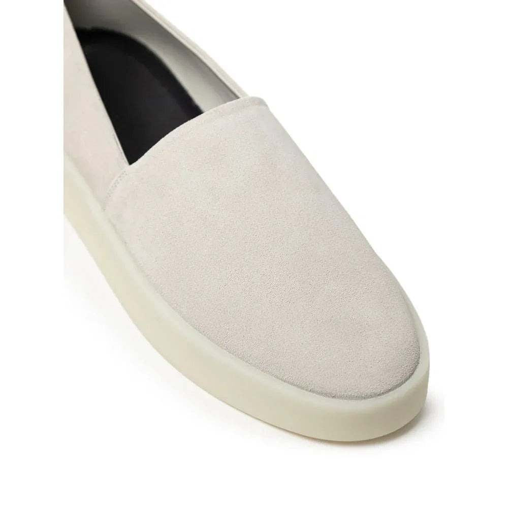 Fear Of God Gray Leather Moccassin - Zeiniez