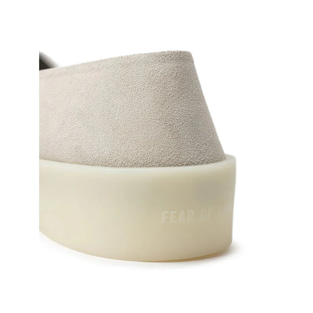 Fear Of God Gray Leather Moccassin - Zeiniez