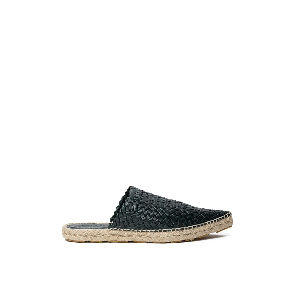 Bottega Veneta Green Leather Espadrilles - Zeiniez