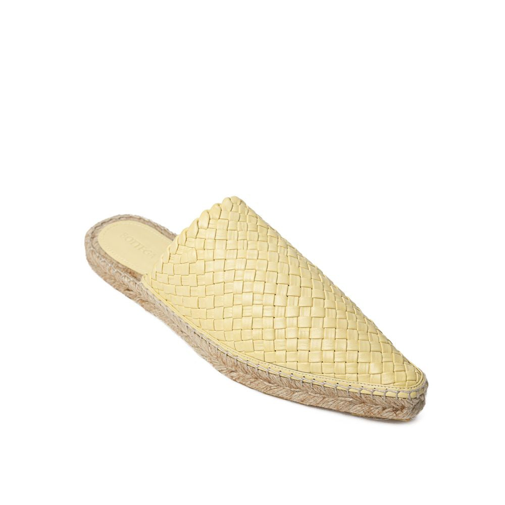 Bottega Veneta Yellow Leather Espadrille - Zeiniez