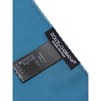 Dolce & Gabbana Light Blue Silk Pocket Square - Zeiniez