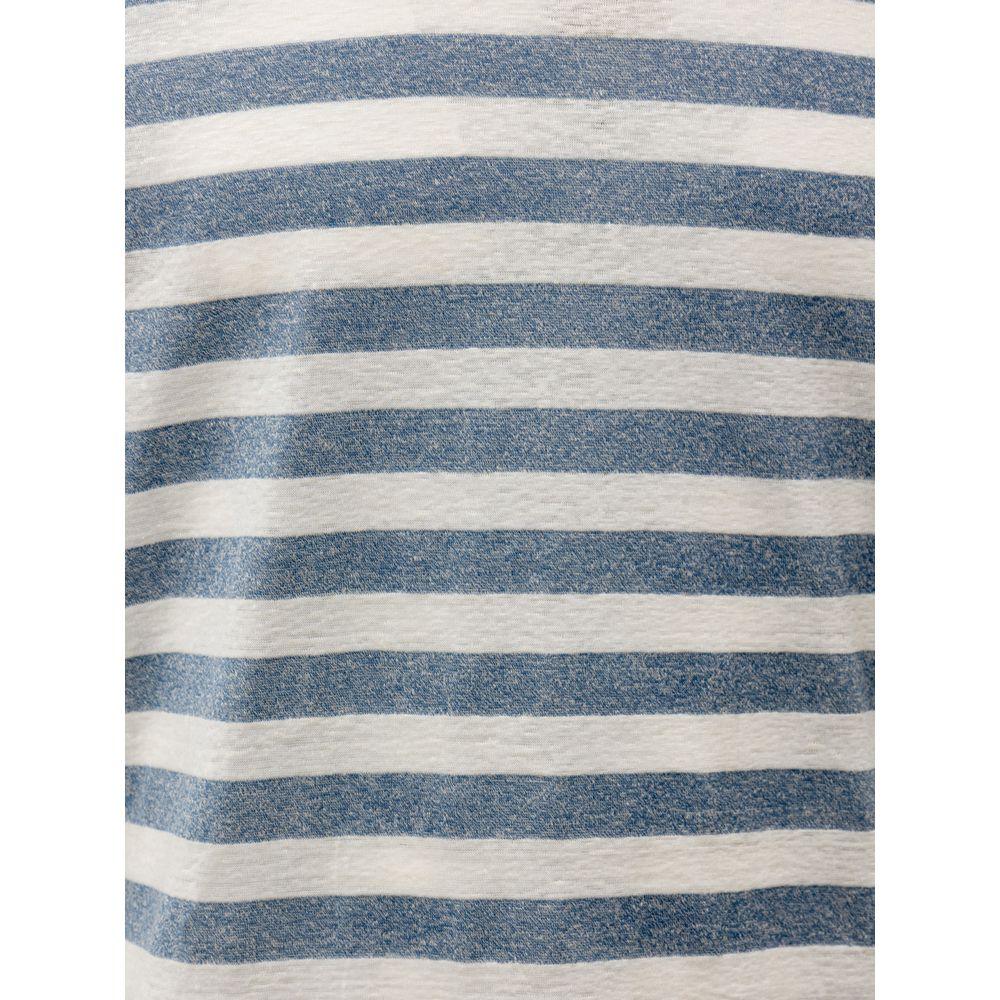 Gran Sasso Blue Cotton T-Shirt - Zeiniez