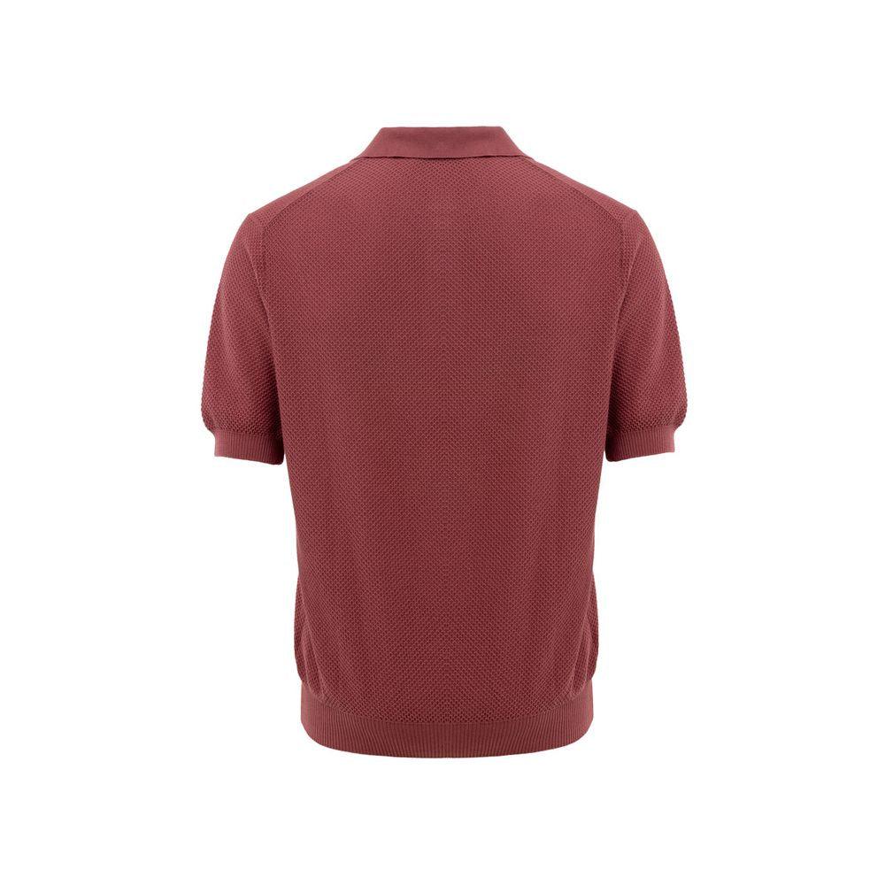 Gran Sasso Red Cotton Polo Shirt - Zeiniez
