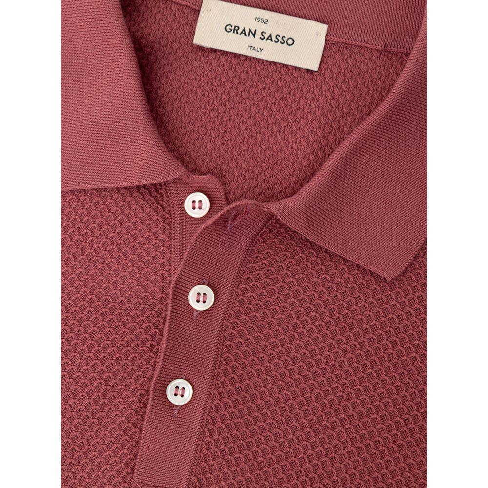 Gran Sasso Red Cotton Polo Shirt - Zeiniez