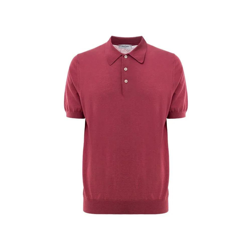 Gran Sasso Red Cotton Polo Shirt - Zeiniez