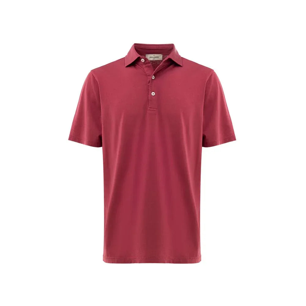 Gran Sasso Red Cotton Polo Shirt - Zeiniez