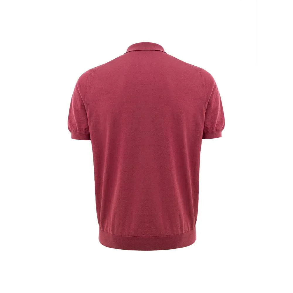 Gran Sasso Red Cotton Polo Shirt - Zeiniez