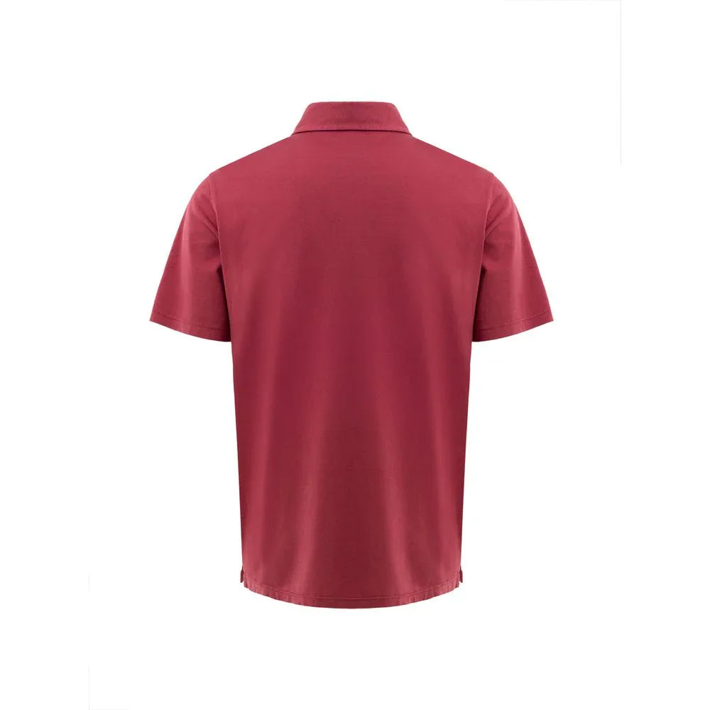 Gran Sasso Red Cotton Polo Shirt - Zeiniez