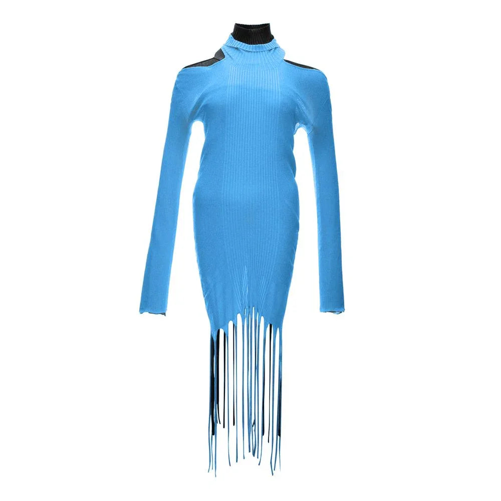 Bottega Veneta Blue Cotton Casual Dress - Zeiniez