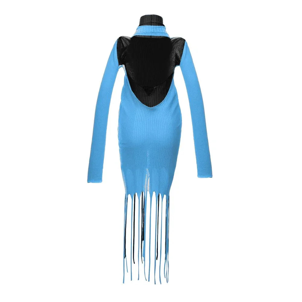 Bottega Veneta Blue Cotton Casual Dress - Zeiniez