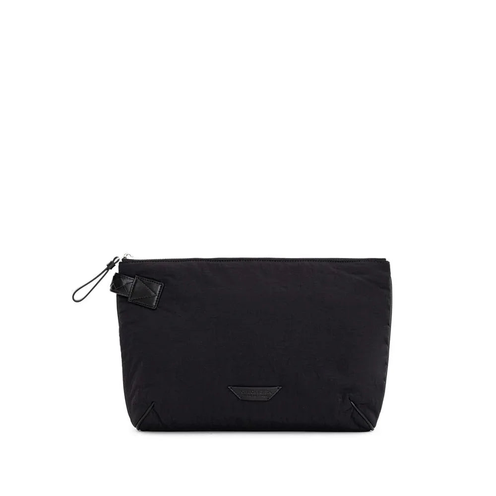 Bottega Veneta Black Nylon Clutch Bag - Zeiniez