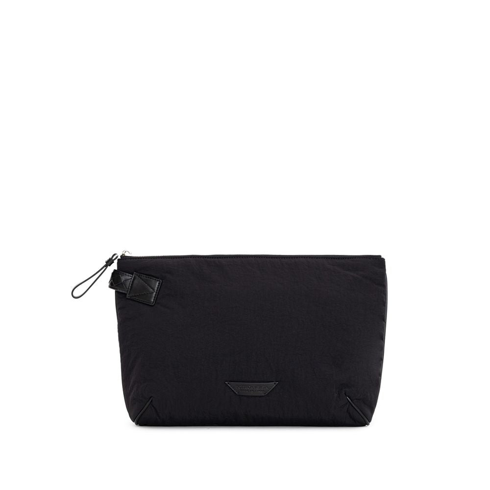 Bottega Veneta Black Nylon Clutch Bag - Zeiniez