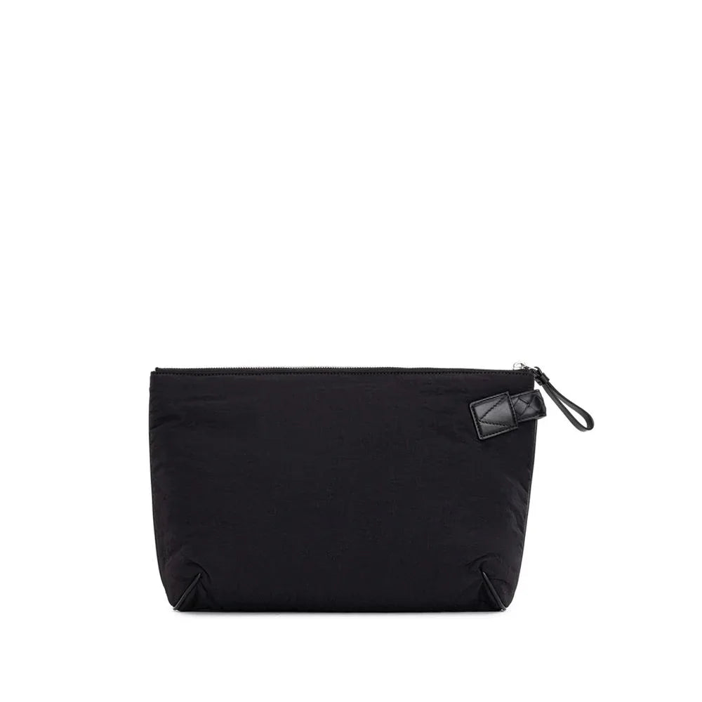 Bottega Veneta Black Nylon Clutch Bag - Zeiniez
