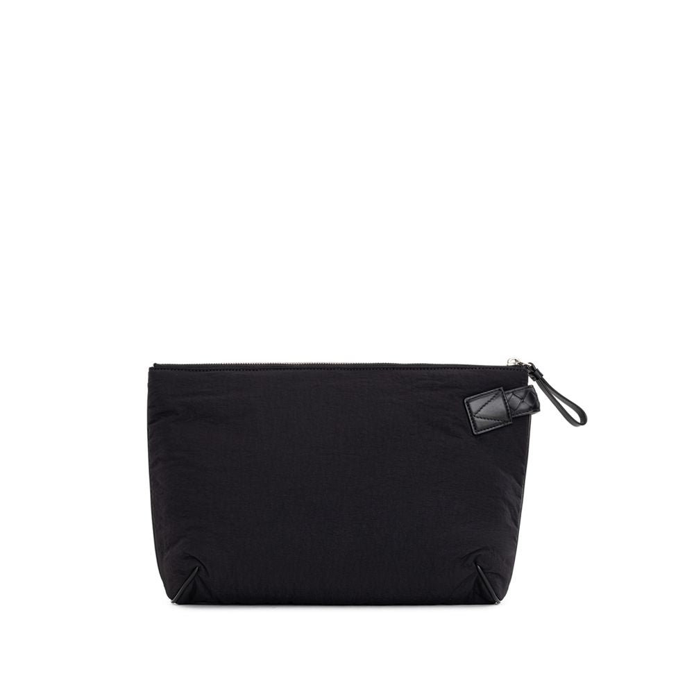 Bottega Veneta Black Nylon Clutch Bag - Zeiniez
