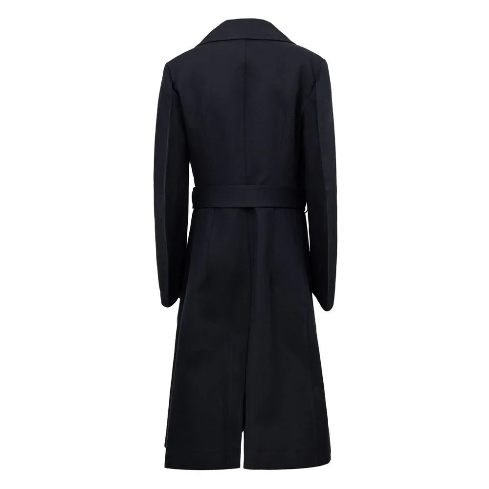 Bottega Veneta Blue Cotton Trench Coat - Zeiniez