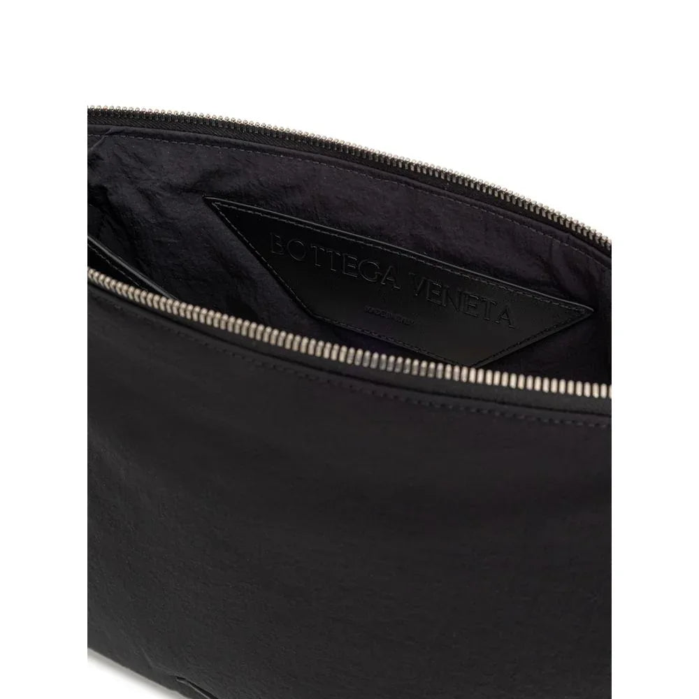 Bottega Veneta Black Nylon Clutch Bag - Zeiniez