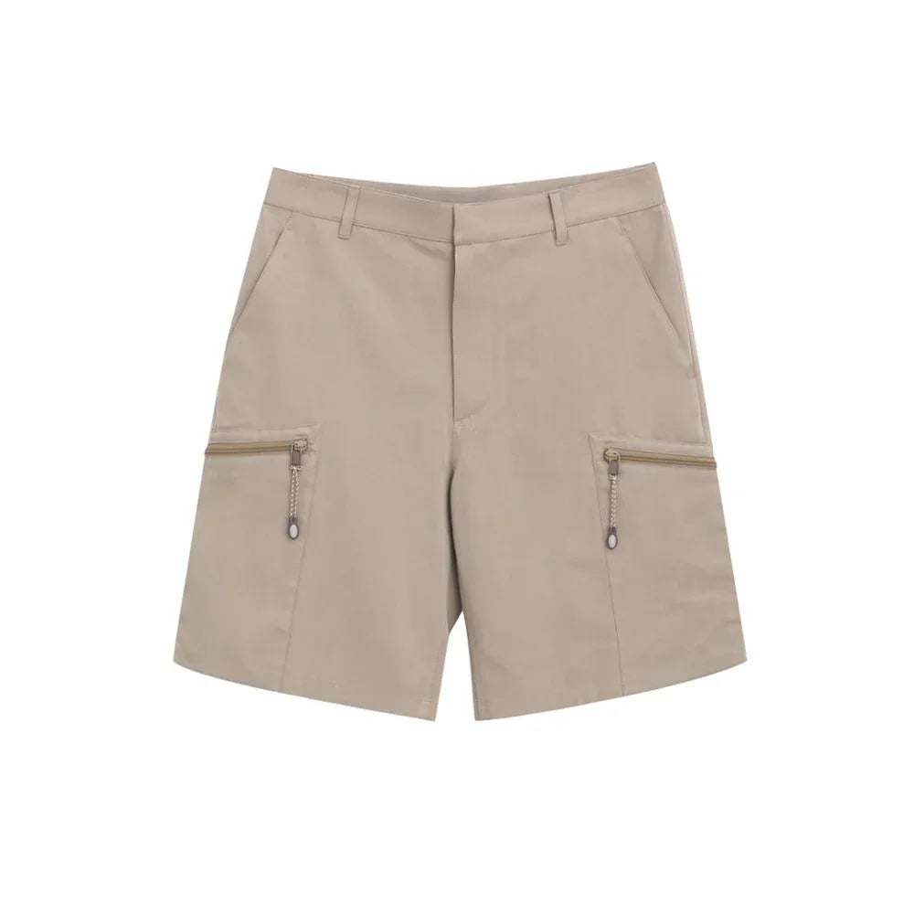 Dior Beige Cotton Cargo Shorts - Zeiniez