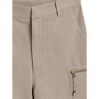 Dior Beige Cotton Cargo Shorts - Zeiniez