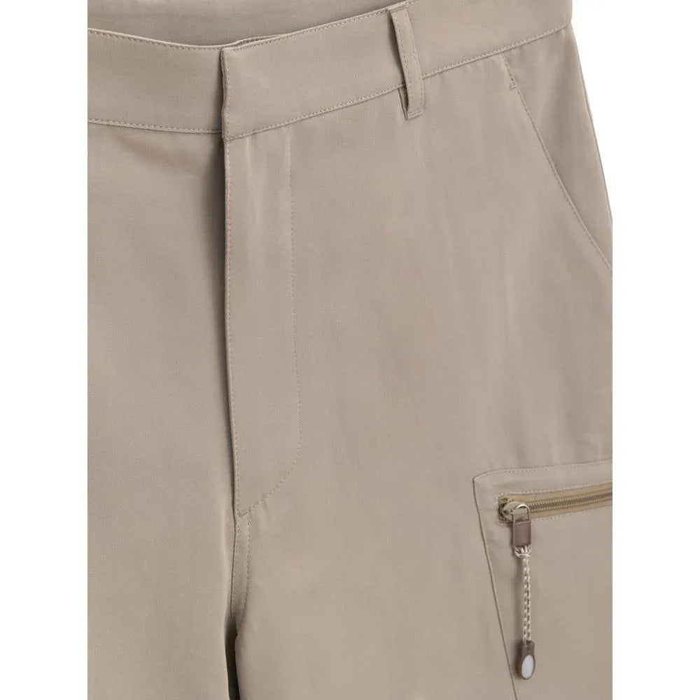 Dior Beige Cotton Cargo Shorts - Zeiniez