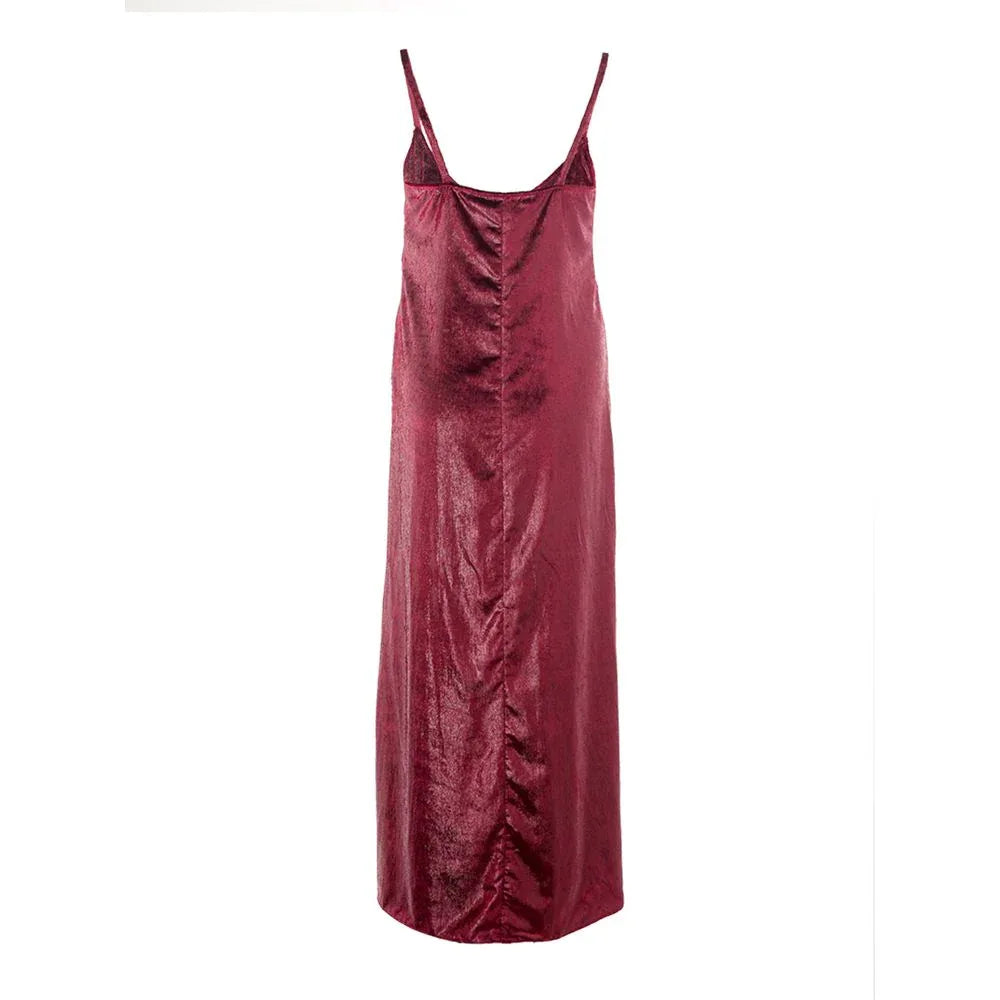 Lardini Bordeaux Polyester Cocktail Dress - Zeiniez