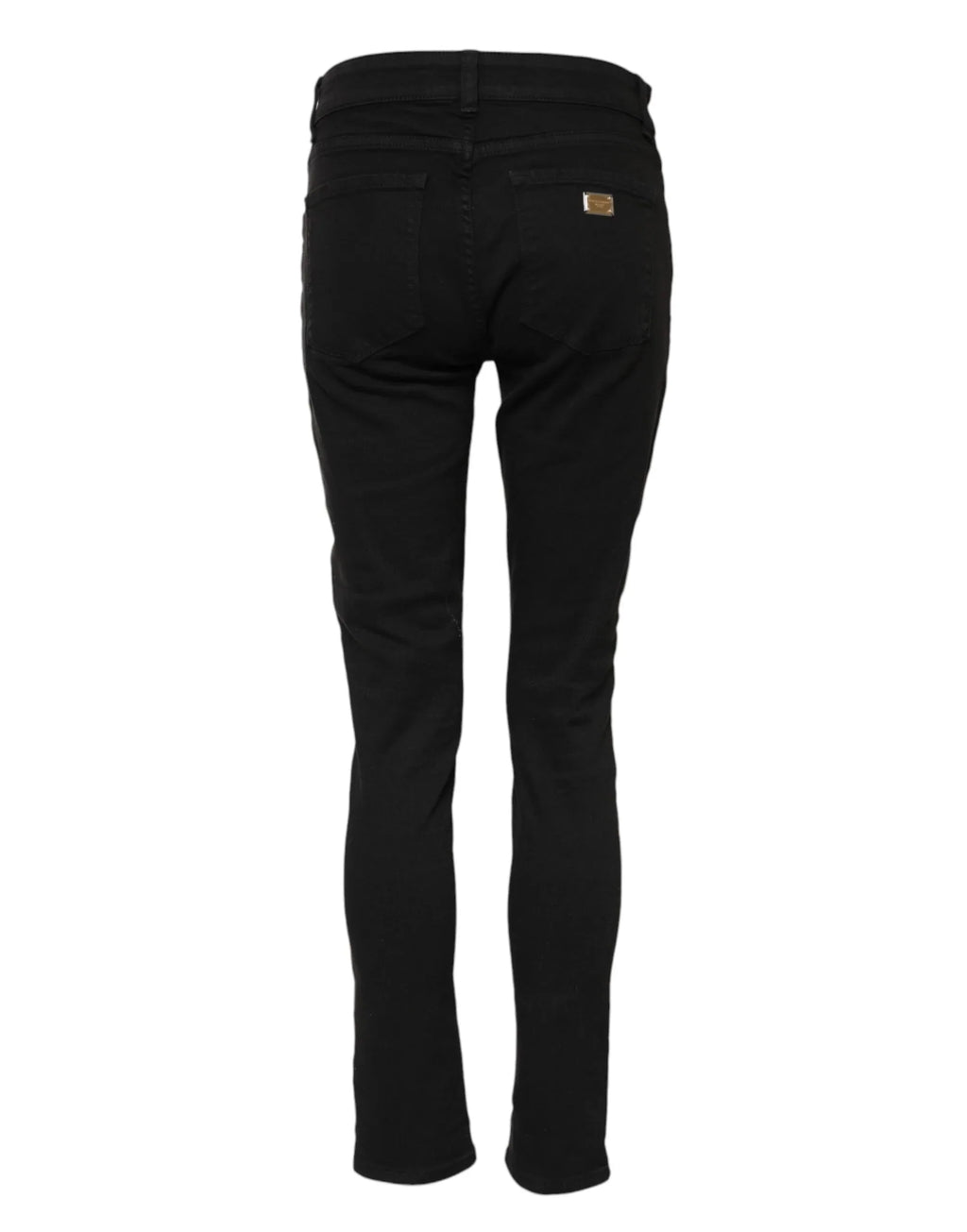 Dolce & Gabbana Black Cotton Skinny Mid Waist Denim Jeans - Zeiniez