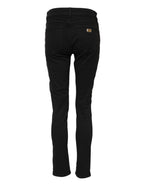 Dolce & Gabbana Black Cotton Skinny Mid Waist Denim Jeans - Zeiniez