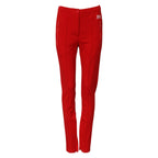 Dolce & Gabbana Red Mid Waist Slim Fit Pants - Zeiniez