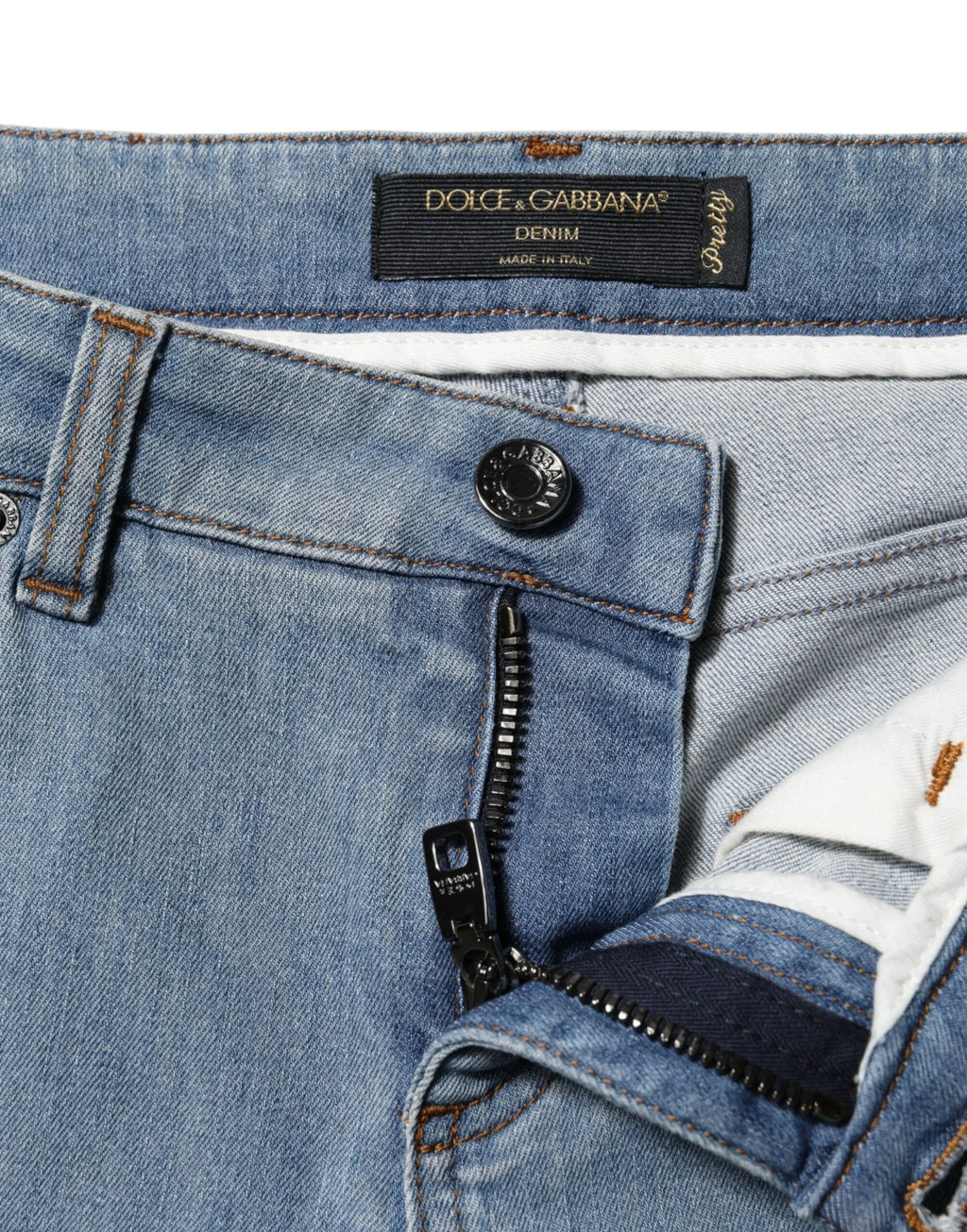 Dolce & Gabbana Blue Cotton PRETTY MidWaist Skinny Denim Jeans - Zeiniez