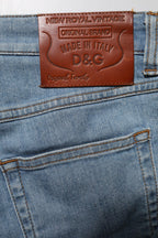 Dolce & Gabbana Blue Cotton PRETTY MidWaist Skinny Denim Jeans - Zeiniez