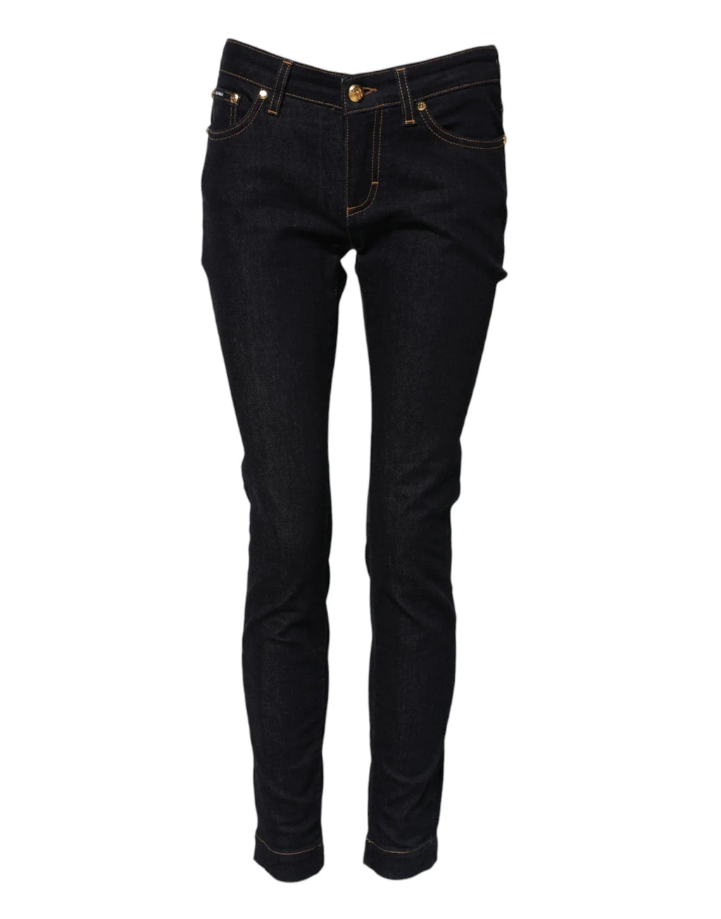 Dolce & Gabbana Blue Cotton PRETTY LowWaist Skinny Denim Jeans - Zeiniez