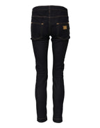 Dolce & Gabbana Blue Cotton PRETTY LowWaist Skinny Denim Jeans - Zeiniez