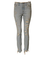 Dolce & Gabbana Light Blue High Waist Skinny Denim Jeans - Zeiniez